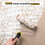 2X Paint Roller Kit 6 Pcs Texture Sponge Paint Rollers 6 Inch Texture Pattern Roller Brush Tool with Roller Frame 5