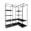 Corner Wardrobe with 2 Rails and 12 Shelves 1