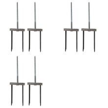 6 Sets Newel Post Fastener Newel Post Mounting Kit Wood Handrail Installation Hardware Works Finished Floors, Stairs