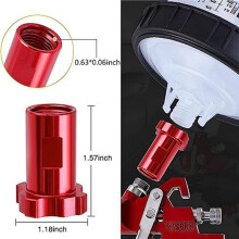 2X SprayGun Cup Adapter, Female Adapter with 16mm, 1.5mm Thread Spray GunPaint Cup Adapter Fits PRO-33, PRO-44And PRO-88