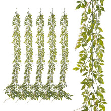 Artificial Plant Garland Green Vines 6 Pieces Decorative Green 1.7m — artificial vines, ivy garland, green decoration