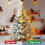 Artificial Tabletop Christmas Tree with LED Lighting 60 cm Silver — led artificial christmas tree 4