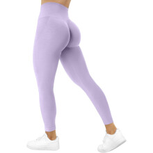 Women’s Sport Leggings for Training Push Up Seamless for Yoga Purple M — purple women's leggings, push up leggings