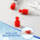200pcs Luer Stopper Red Closing ConesSterile Cap Dual Function Luer Lock Caps for Male/Female Connectors Syringes Tips 3
