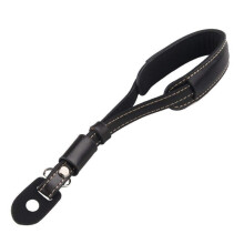 Suitable for SLR Leather Wrist Strap Digital Camera Anti-Lost and Anti-Fall Hand Strap Photography Accessories-Black
