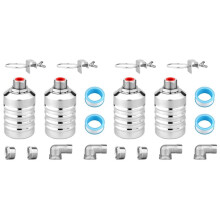 4 Robinets à Flotteur D'Eau, Robinets à Flotteur à Contrôle Automatique Du Niveau D'Eau en Acier Inoxydable, Types de Connexion 1/2 Pouces et 3/4