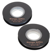 2X Veelzijdig Polyester Lint Voor Haaraccessoires En Cadeaudecoratie