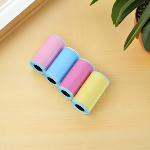 6Rollen Draagbaar Mini Thermopapier Kleeflabels Voor Printer 2