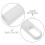 4St Mop Accessoires Doppen Wit Stevig Plastic Handvat Vervanging 6