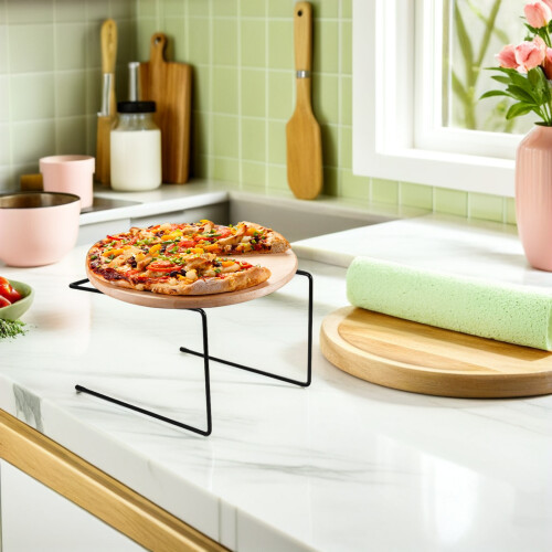 4St Makkelijk Schoonmaakbare Metaal Pizza Stand Voor Buffet 2