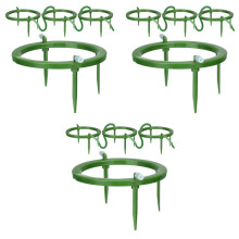 12 Juegos Anillos Agua 5 Pulgadas Ancho,Soporte de 3 Patas, Anillo de Goteo con Emisor de Goteo con Conector de Entrada de Púas Incorporado de 1/8