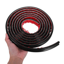Zwarte Flexibele PVC Lijsten Met Zelfklevende Backing Voor
