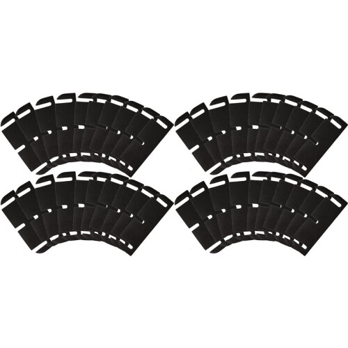 Conjunto de 40 Calços de Dobradiça de Plástico para Portas Internas, para Preencher Folgas e Ajustar o Espaçamento, com 8,9 cm (3,5 Polegadas).