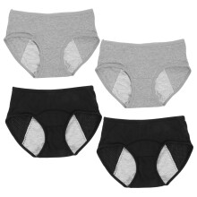 4St Ademende En Zachte Dames Period Panties Met Lekbescherming