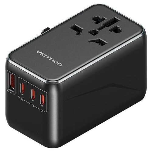 Adapter with Vention 100W charger 1xUSB-A 3xUSB-C 1
