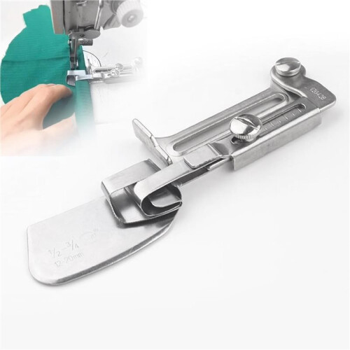 2X Sewing Rolled , Adjustable Width Rolled Hemmer Foot, Sewing Machine Rolled Hem Attachment Hemming Tool (15-25mm) 2