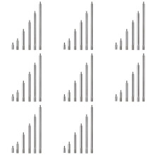 48-Teiliges Messuhr-Verlängerungsstangen-Set, M2.5-Gewinde, 10-100 mm Verlängerungsstange, Messung für Messuhren und Digitalanzeigen