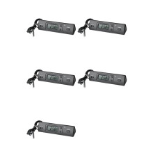 5X -1 Car Thermometer LCD Display C/F Clock Temperature Sensor Controller Indoor Outdoor Thermostat with Probe