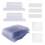 File Folder Tabs, 300 Sets Hanging File Folder Labels 2Inch Plastic Tabs and Inserts for Hanging File Folders 2