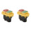 2X YH02-A Electromagnetic  220V 15A 5PIN Start Push Button for Machine Tool Equipment Waterproof Panel 1