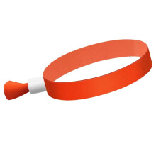 100 Pcs Cloth Event Wristbands, Colored Wrist Bands for Events, for Concert Wrist Strap (Orange)