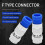Rg6 F Type Connector Coax Coaxial Compression Fitting 20 Pack () 2