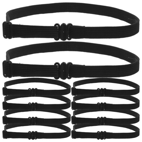 10St Modieuze Polyester Strikband Met Elastische Verstelbare Halsband