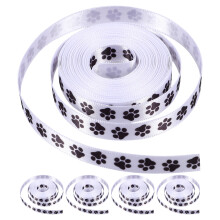 5 Polyester Lint Met Dierenpoot Patroon Voor DIY Versiering