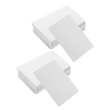 200St Duurzame Metalen Visitekaartjes white Aluminium Voor Sublimatie