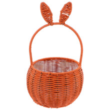 1X Duurzame Paasmand Met Gevlochten Handvat En Design