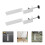 2St Wit Desktop Voor Pegboard, Bureauhouder 10