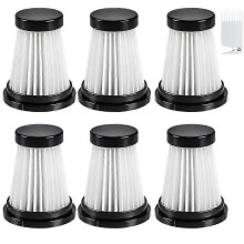 6 HEPA Filters for Moosoo K12 / K12 Pro / K13 Vacuum Cleaner & Genius Invictus One 1.0/2.0 Handheld
