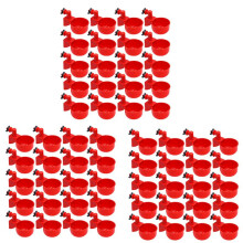 60Pcs Automatic Poultry Drinker Bowl Chicken Water Cups Duck Drinking Machine Hanging Drinking Bowls Water Dispenser