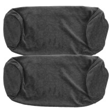 2St Ergonomische Cilindrische Nekrolhoes Donkergrijs Voor Sofa En Bed