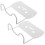 2St Witte Metalen Matrasblokkeerder Met Extra Grip Voor Bedframes 1