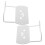 2St Witte Metalen Matrasblokkeerder Met Extra Grip Voor Bedframes 5