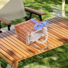 1Small Rattan Flower Basket Veelzijdig Strand, Party En