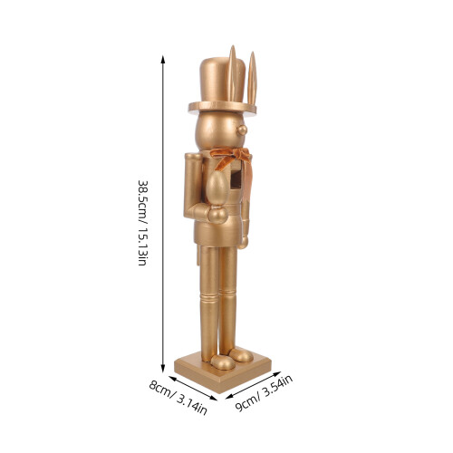 Bunny Nutcracker Figuur Voor Lente Feest 1