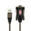 UNITEK Y-105 serial cable Black 1.5 m USB Type-A DB-9 1