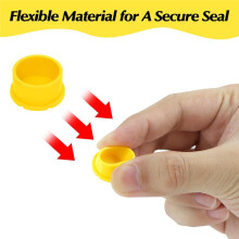 12 Pack 3ml Glass Vials Protective Vial Caps - 6 Assorted Colors, Leak-Proof Dust-Resistant Lids Cover for Flip Off Caps
