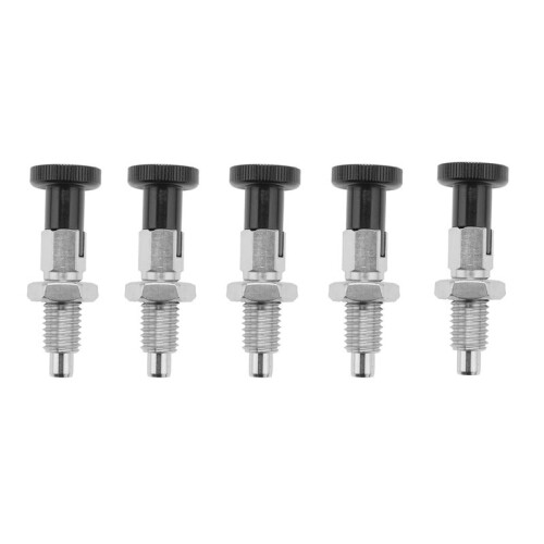 5X M10 Stainless Steel Self Locking Index Plunger Pin with Self Locking Function for Dividing  for Position Locating