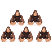 5X Wooden Crafts Gorilla Home Furnishing Decorations Can Hang King Gifts Wooden Decorations