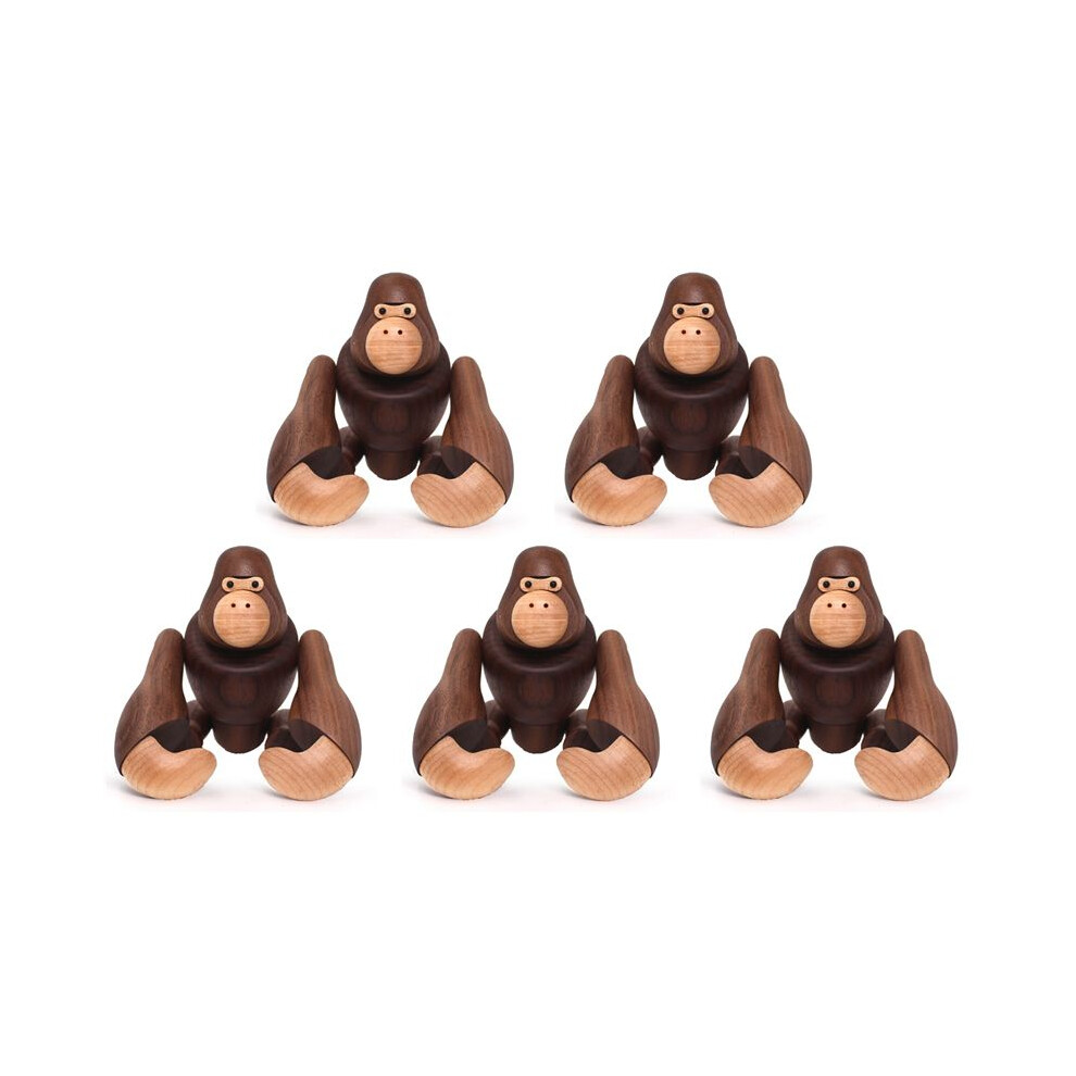 5X Wooden Crafts Gorilla Home Furnishing Decorations Can Hang King Gifts Wooden Decorations 6031735447895