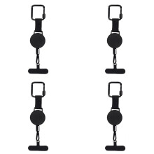 4X Retractable Anti-Theft Phone Holder Cellphone Lanyard Strap Smartphone SafetyTether with Belt Clip Cellphone Lanyard