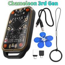 2X Chameleon Ultra V3.0 RFID Card Emulator Reader + 5XUID Nyckelring 125Khz 13.56Mhz ID IC Card NFC Taggkopiator