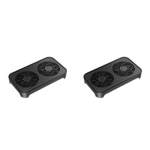 2X Z-X4 Router Cooling Base Dual Fans Bracket Rack USB Power Interface 140mm Fan Heatsinks Bracket