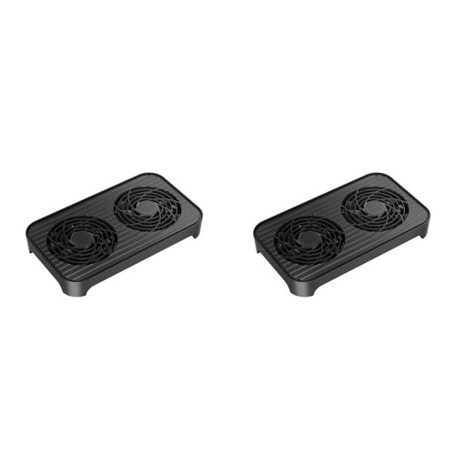2X Z-X4 Router Cooling Base Dual Fans Bracket Rack USB Power Interface 140mm Fan Heatsinks Bracket