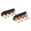 2X Speaker Amplifier Output 4 Position Terminal Block Speaker Gold-Plated Audio External Banana Socket Connector 7