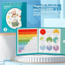 206 PCS STEM Magnetic Math Master Set, Fraction Tiles & Circles, Educational Gift for Kids