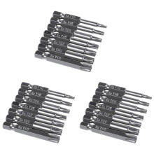 21Pcs Set Star Bit Tournevis Forets Tournevis Magnétique 1 / 4 Pouces Hex Shank Outils à Main Cinq-Pointed Alésage Trou Trou